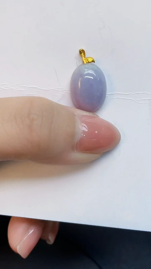 翡翠18K金镶嵌颈饰0000000000