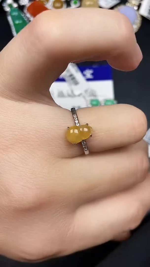 银S925镶嵌戒指翡翠5900