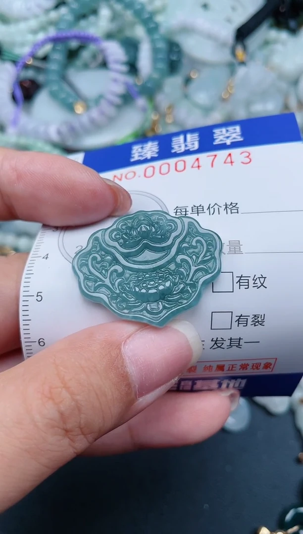 翡翠未镶嵌颈饰.0004743
