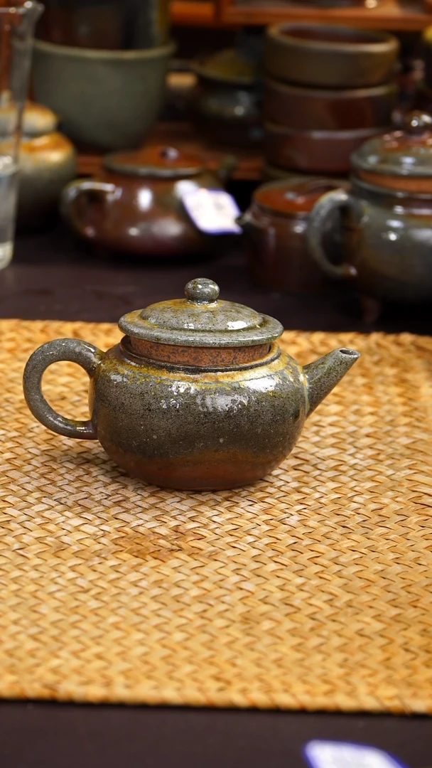 茶壶紫砂无釉柴烧作品