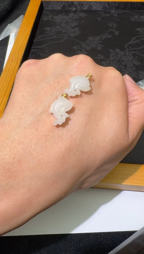 【闪购商品】和田玉吊坠18K金镶嵌TH0113-633-527一件多样性发