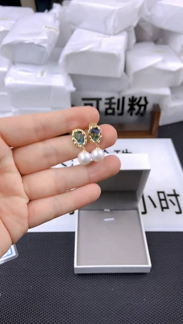 未镶嵌耳饰淡水珍珠ed1021