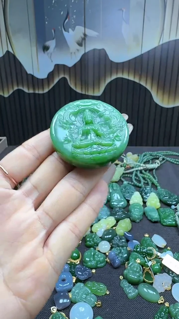 和田玉未镶嵌挂件1