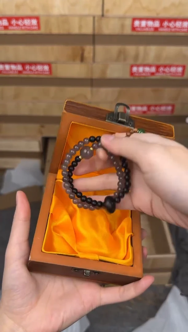 慈木器文玩阁黑檀双圈链接@@SP040