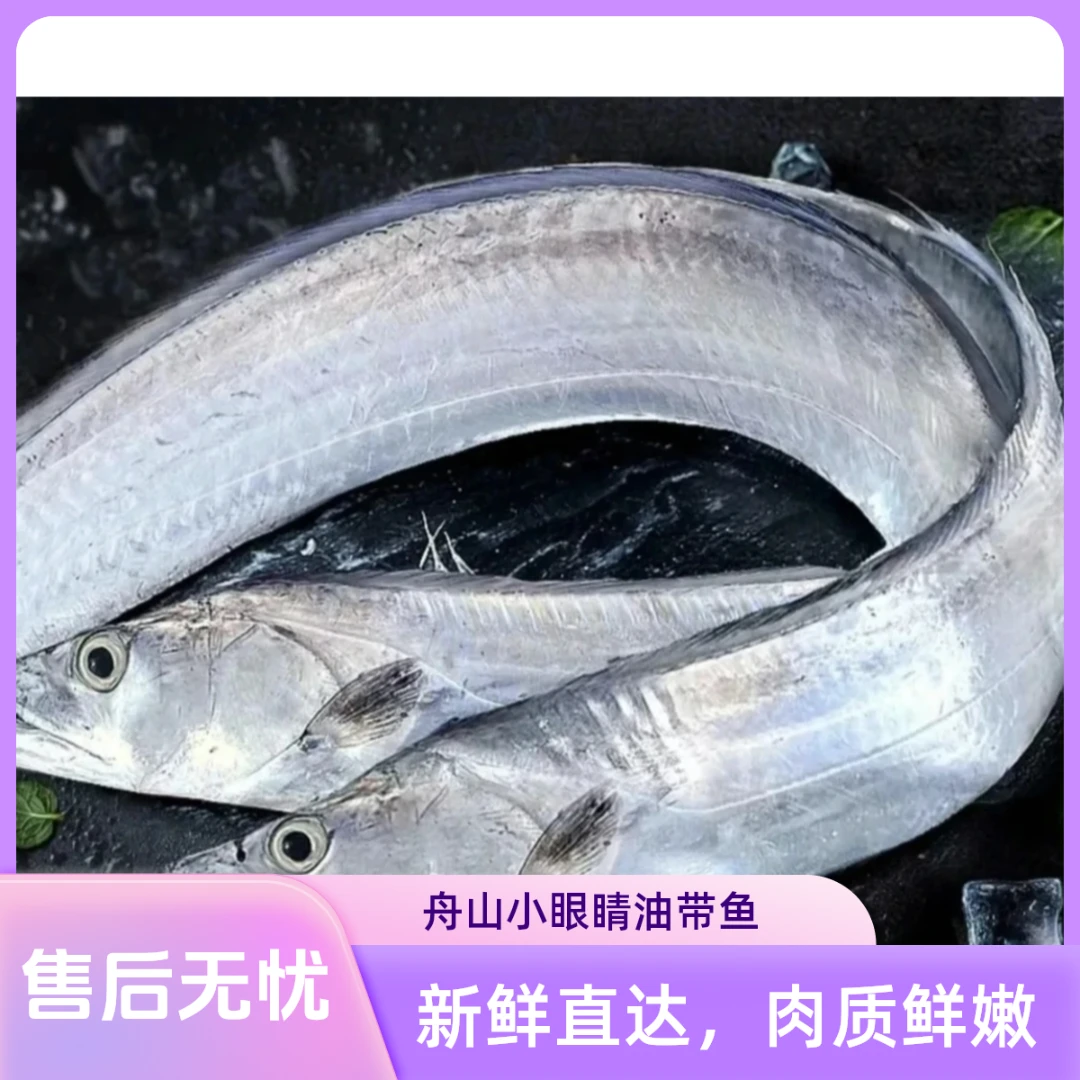 正宗舟山雷达网小眼睛油带鱼整条新鲜3-4两/条4斤