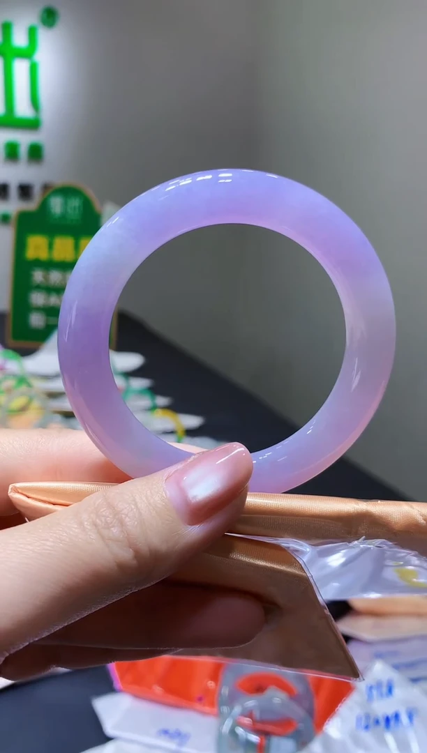 未镶嵌手镯翡翠-k331天然缅甸A货翡翠55.3圆条