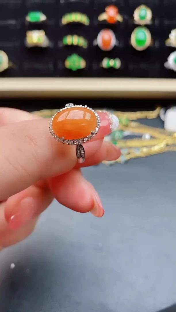 【闪购商品】翡翠戒指银S925镶嵌1211