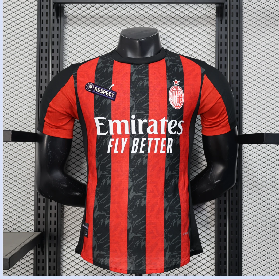AC主场客场足球衣球员版球迷版透气速干短袖运动服