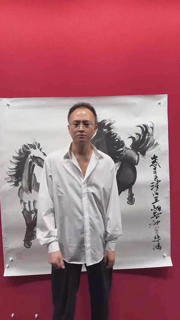 国画王炯智老师作品《马》120*120