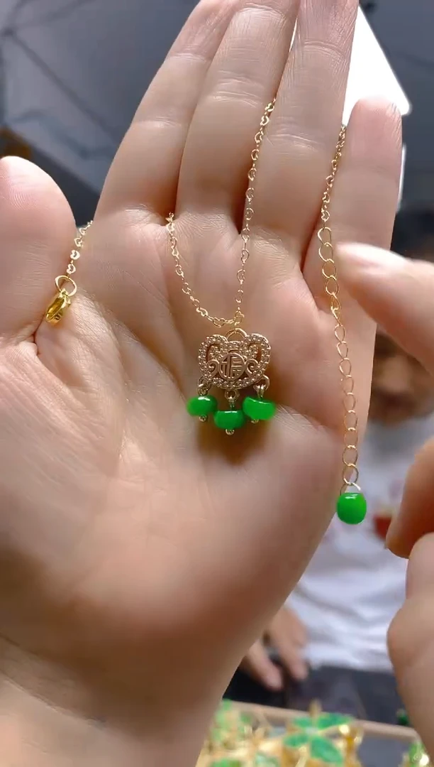 翡翠合金耳饰0181翡翠脚链