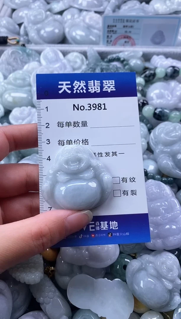 翡翠未镶嵌颈饰缅甸A货翡翠3981