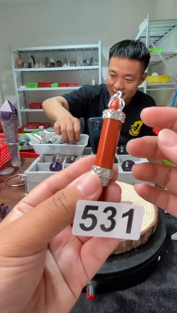 未镶嵌水晶大型摆件（非配饰）碧玉灵摆531