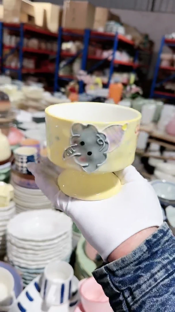 【闪购商品】瓷片冰淇淋高脚 微瑕凑满20元包邮