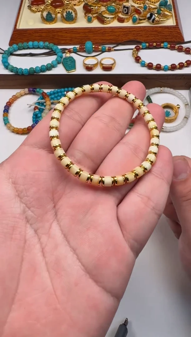 裸石蜜蜡未镶嵌远***~手串手串