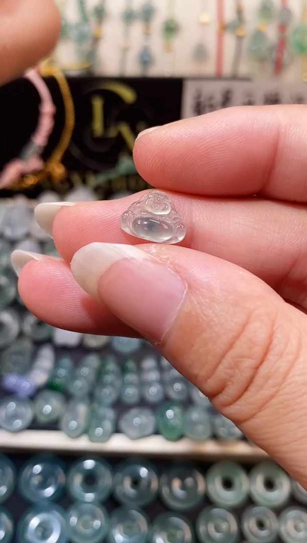 散珠翡翠佛公裸石