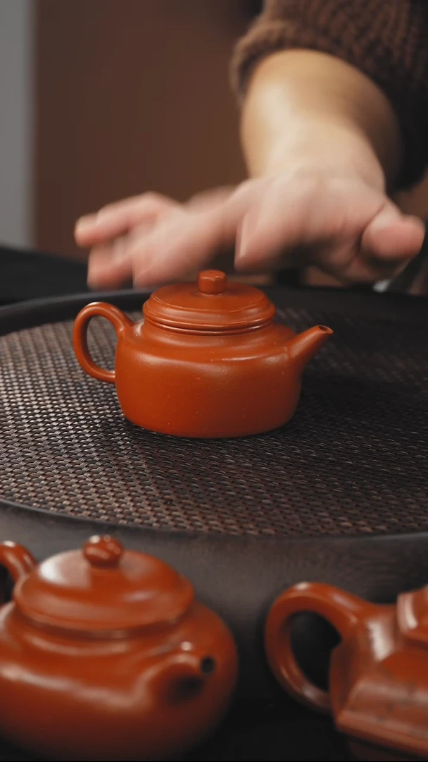 茶壶紫砂德钟 朱泥