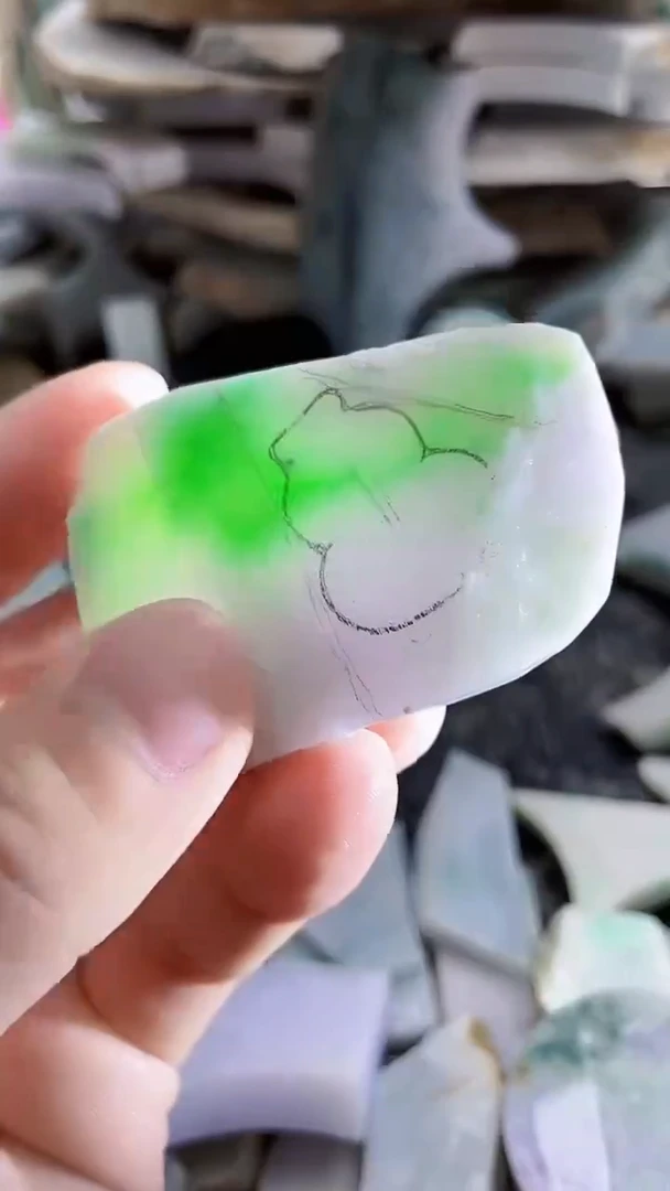 裸石翡翠天然A货翡翠板料