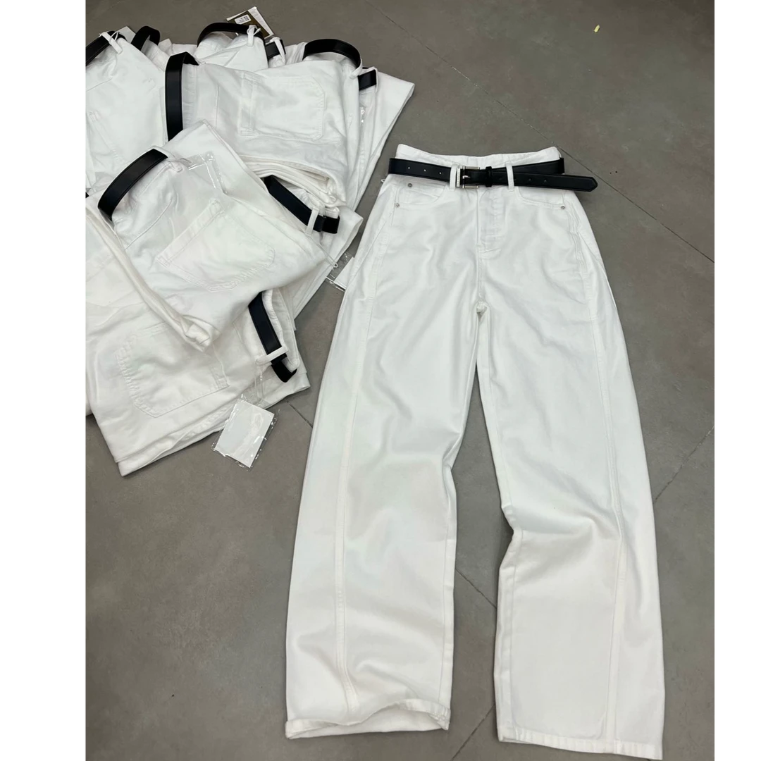 ZOZO-20551-8109春夏新款女窄版直筒减龄百搭牛仔裤