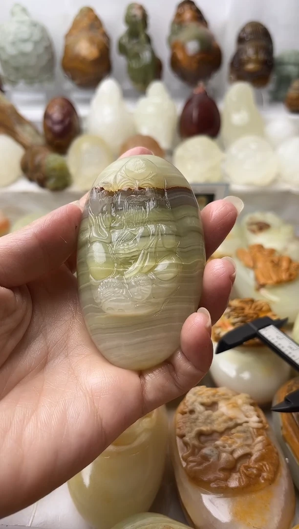 石材方解石棉纹正常不退换寿星