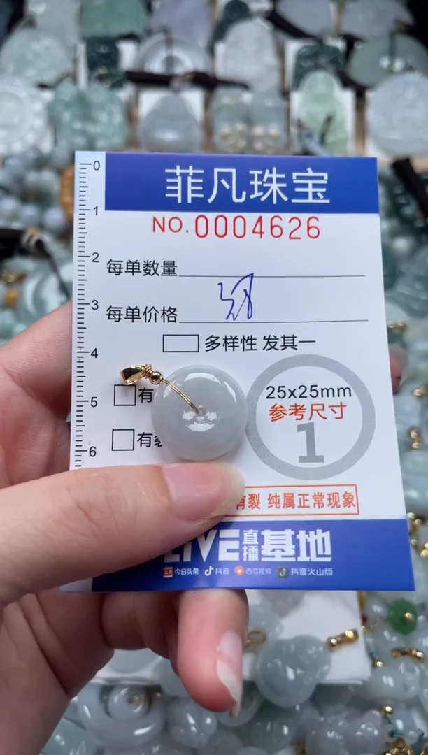 翡翠未镶嵌颈饰00..4626