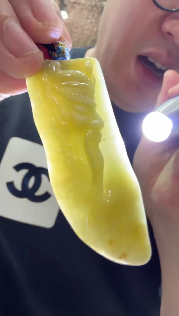 未镶嵌挂件翡翠A货翡翠孤品国雕谢林工