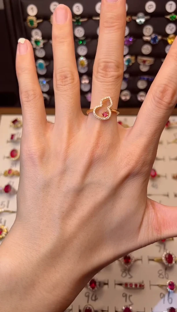 【闪购商品】红宝石戒指银S925镶嵌00000