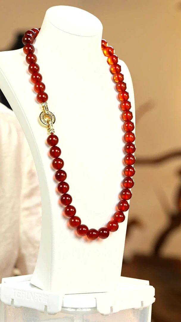 琥珀颈饰未镶嵌血珀妈妈链设计款式 10+