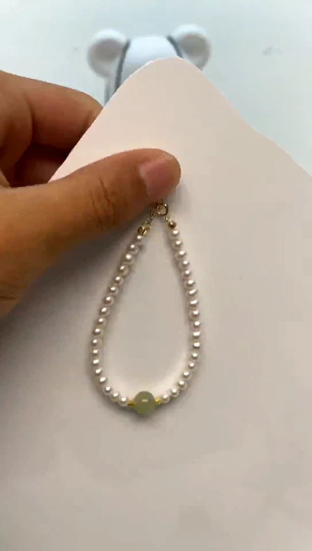 银S925镶嵌手绳淡水珍珠4-5