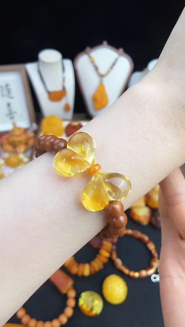 未镶嵌琥珀珠宝奇石柒月