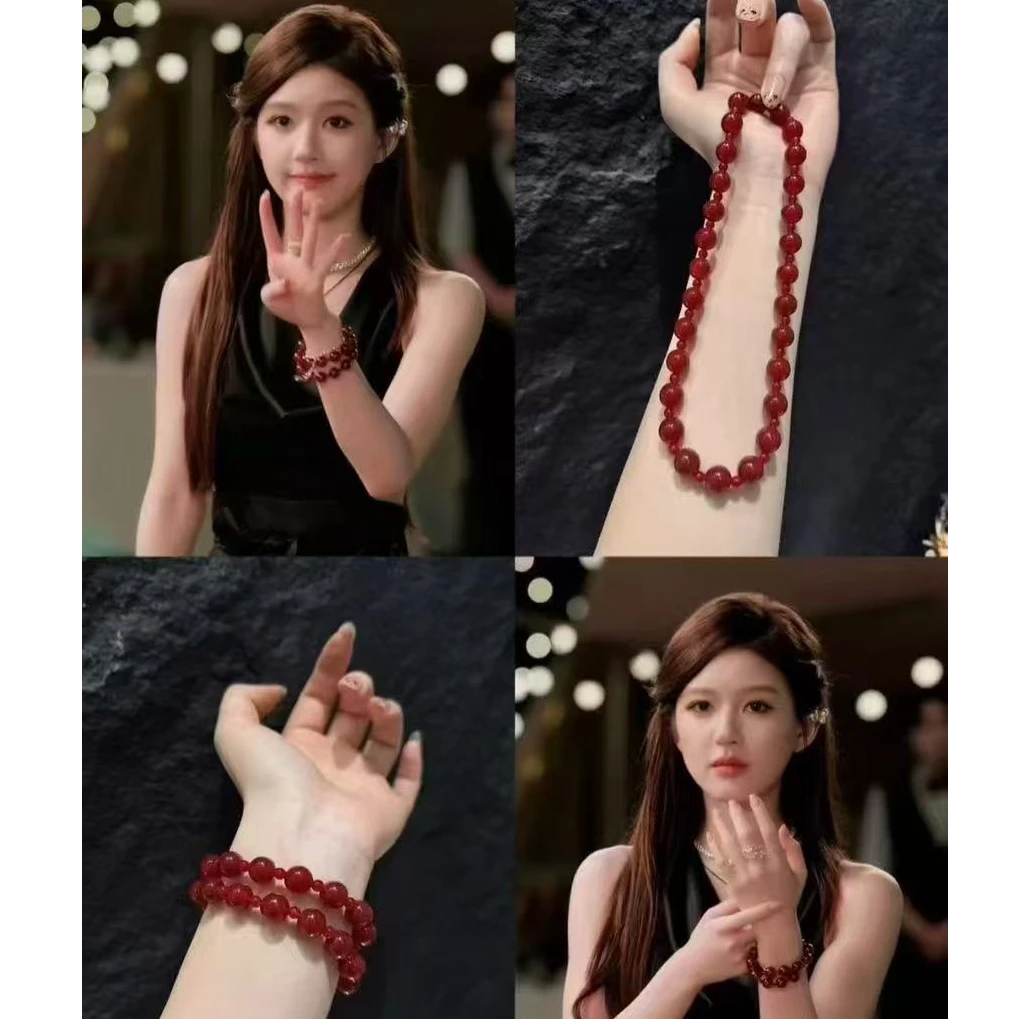 【好命妍选】同款天然红玛瑙手串  ZS176-SC-A