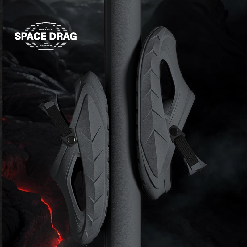 太空拖男士洞洞鞋夏季户外运动防滑防臭厚底踩屎感轻盈外穿沙滩鞋