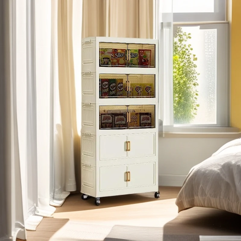 简约免安装收纳柜家用儿童衣柜玩具收纳箱卧室床头柜