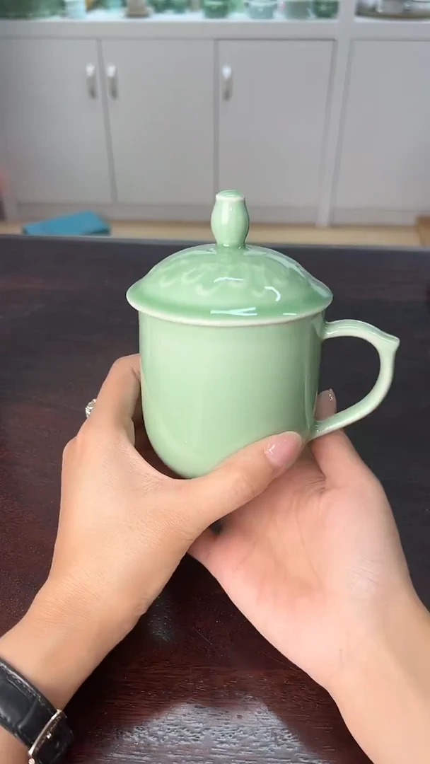 龙泉云间青瓷小米茶器