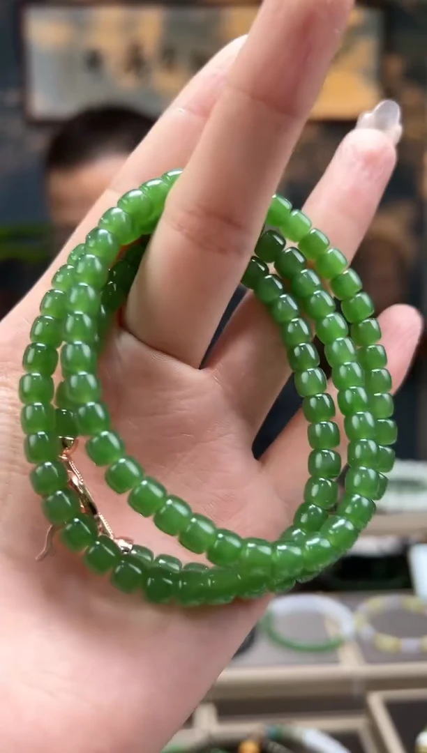 【闪购商品】和田玉妈妈链未镶嵌碧玉直切项链
