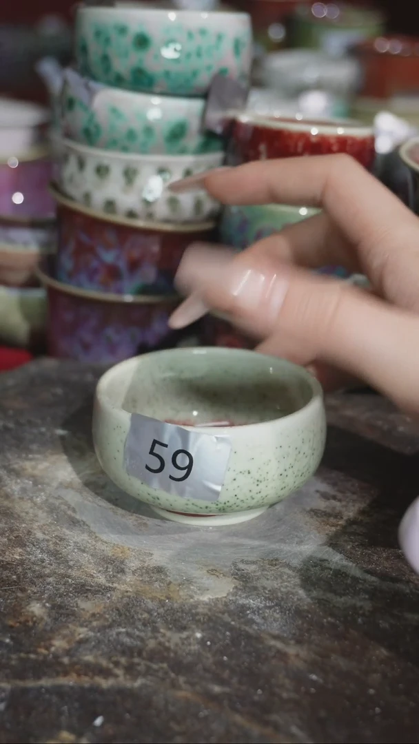 摆件精品窑变钧瓷茶器