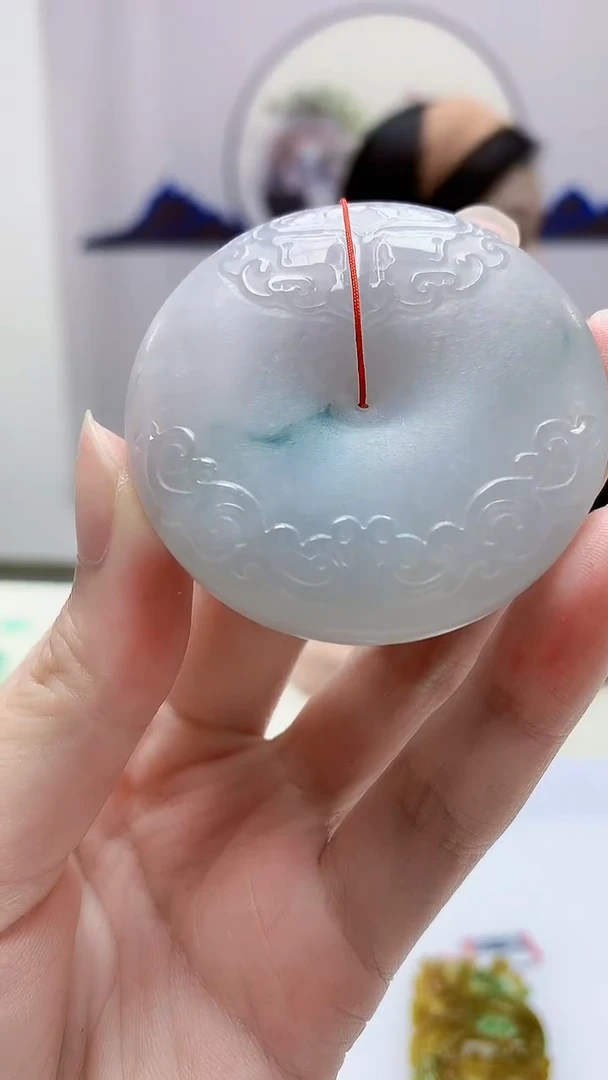 定制翡翠未镶嵌4852zm-毛货赠珠链扣子154