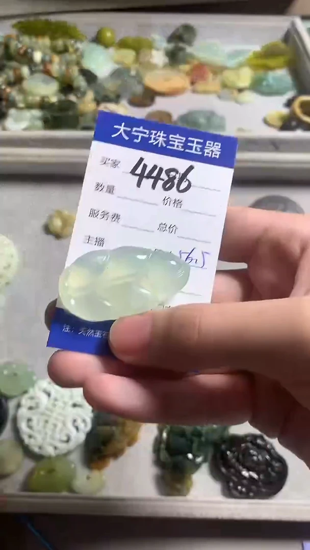未镶嵌蛇纹石玉颈饰4486