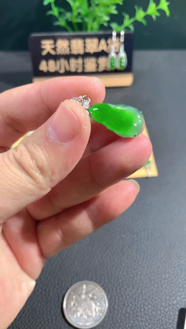 【闪购商品】翡翠颈饰18K金镶嵌翡翠