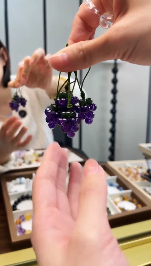 未镶嵌手链水晶紫水晶小葡萄