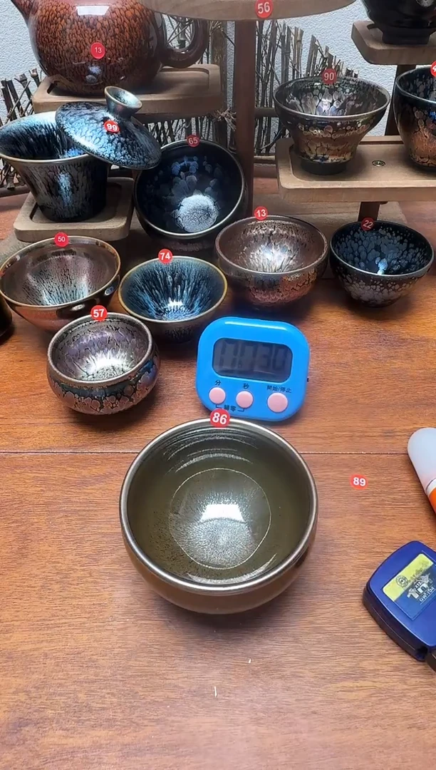 茶盏4*86号建盏工匠茶器