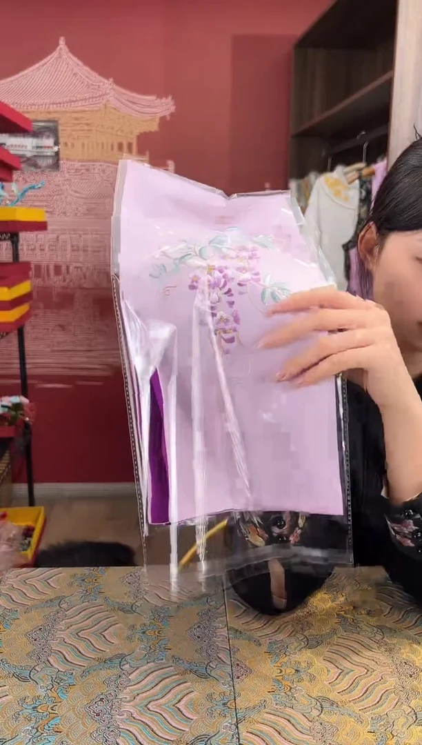 【闪购商品】刺绣苏绣100桑蚕丝丝巾