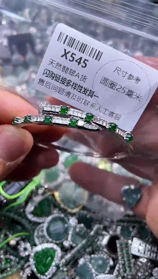 【闪购商品】翡翠颈饰未镶嵌X545手镯