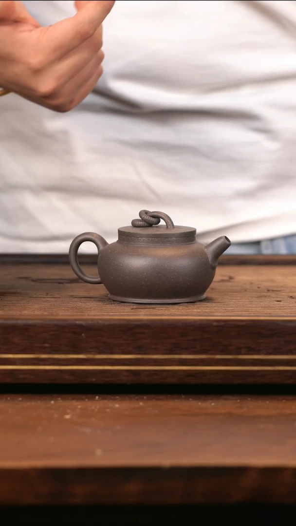 茶壶紫砂天青双圈