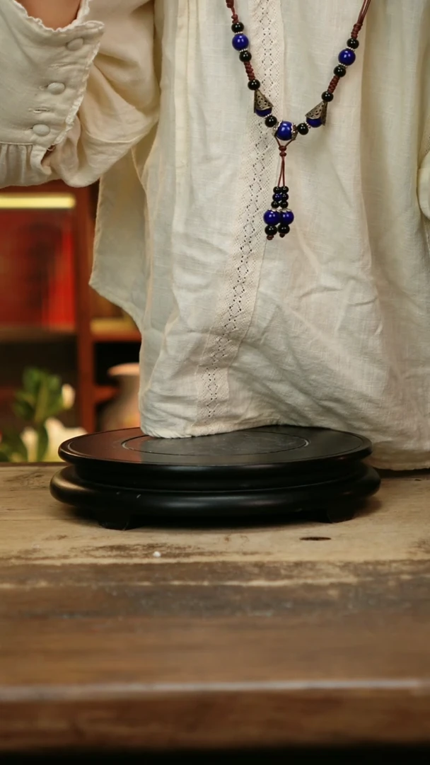 摆件 景德镇纯手工釉下彩精品花瓶