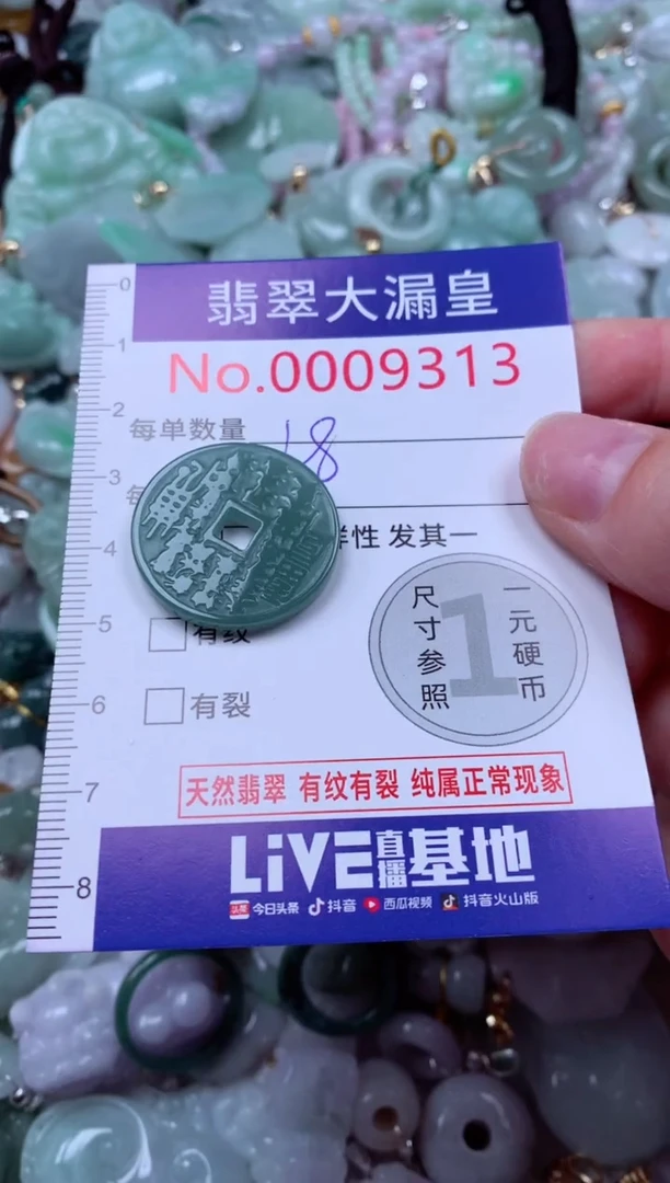 吊坠(不含链)未镶嵌翡翠9313