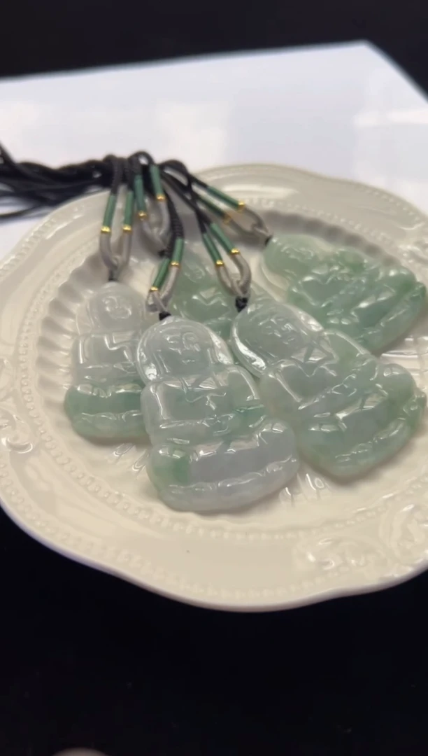 翡翠未镶嵌颈饰多样性发一件/配绳7