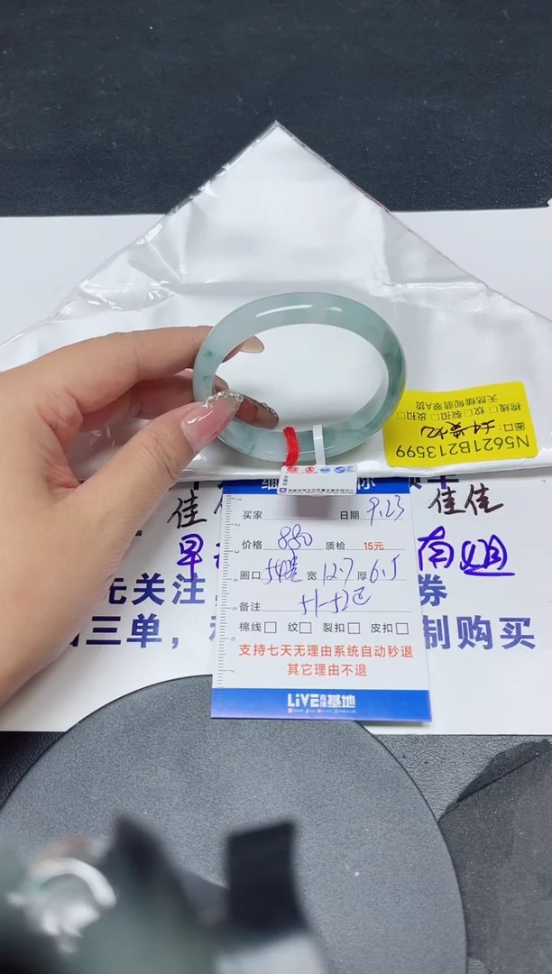 未镶嵌手镯翡翠54贵妃/13599