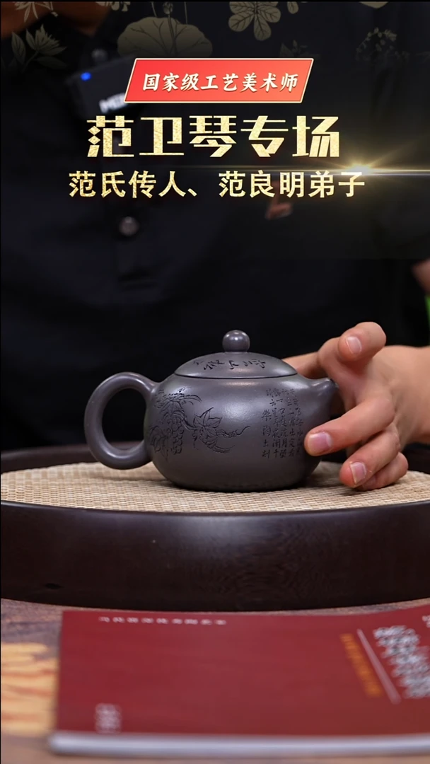 茶壶紫砂国工范卫琴天青泥西施280cc