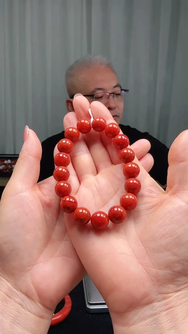 未镶嵌多样性发一件南红玛瑙12mm瓦西圆珠单圈