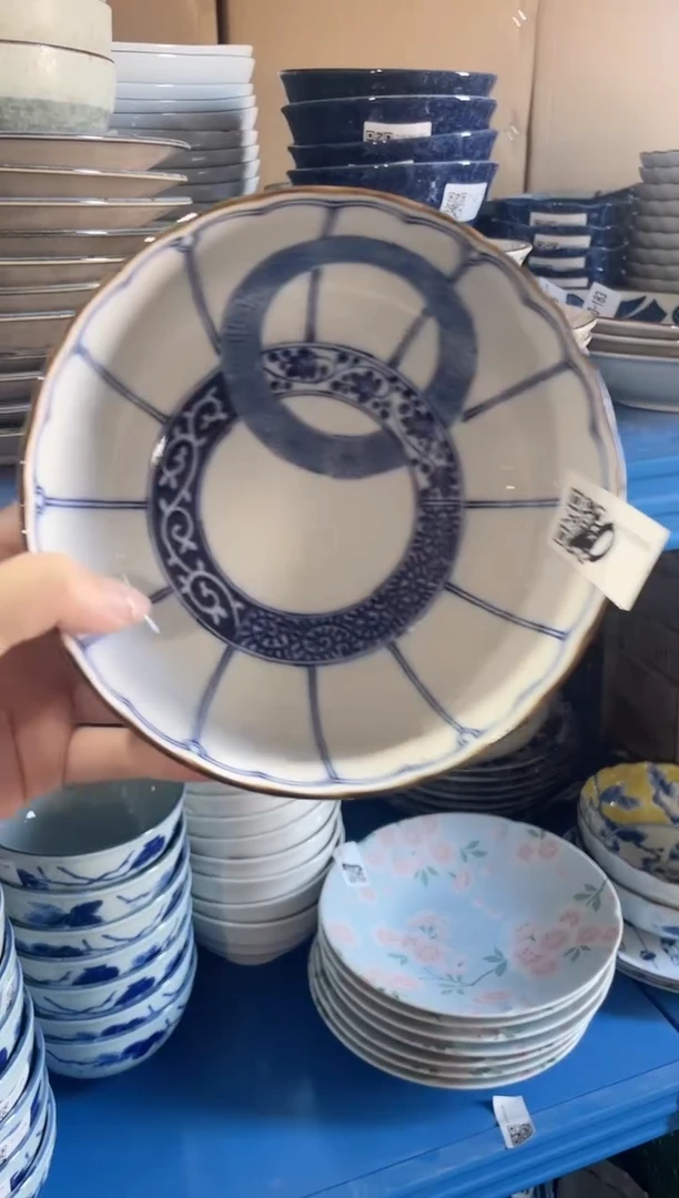 陶瓷双环纹6.5英寸钵 微瑕